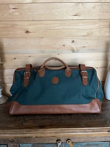 Vintage Polo Ralph Lauren Green Canvas Boston doctor Bag Rare - Picture 1 of 10