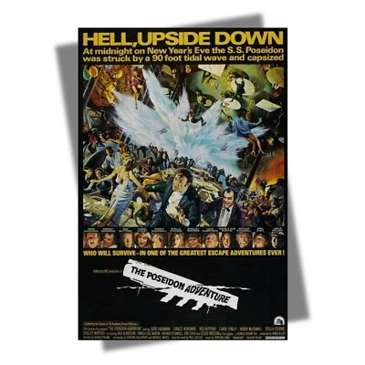 Póster de la película The Poseidon Adventure 1972 - arte de pared decoración T91 Foto 1 de 4