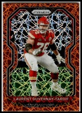 2020 Panini Prizm #129 Laurent Duvernay-Tardif Orange Prizm Lazer