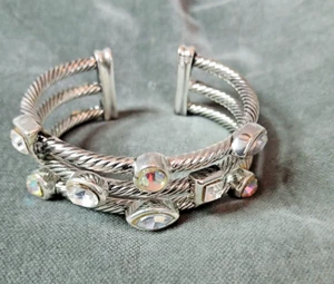 Bracciale con cavo Aurora braccialetto in corda di cristallo trasparente - Foto 1 di 5