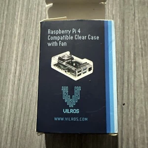 Translucent Clear Raspberry Pi 4 and 4B Case w/ Fan - Afbeelding 1 van 4