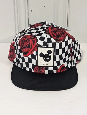 Neff Mickey Mouse Sombrero Juvenil Colección Disney Rosas Gorra Snapback a Cuadros Foto 1 de 3