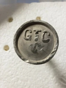 GTC Round Embossed Vintage Numbered Railroad Aluminum Nail GTC - Foto 1 di 5