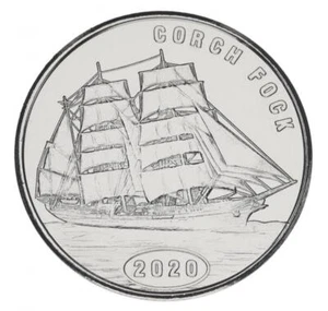 Isla Flores 1 dólar 2020 UNC Indonesia barco velero - Gorh Fock - Imagen 1 de 2