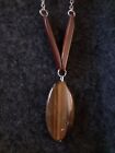Higher Eye And Wood Pendant Necklace 