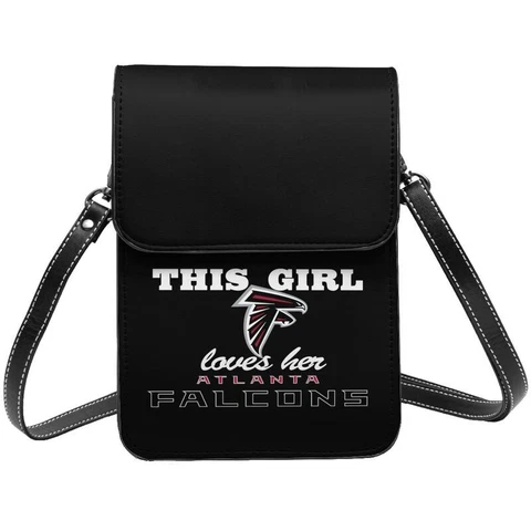 This Girl Loves Her Atlanta Falcons Cell Phone Purse The Single Shoulder Bag Cover