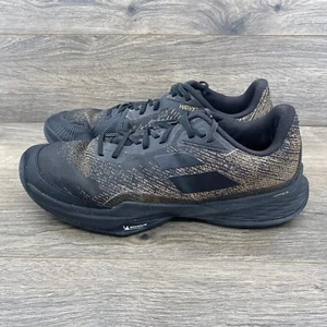 Babolat Jet Mach 3 All Court Tennis Sneakers Shoes Men's Size 12.5 Black Gold - Picture 1 of 17
