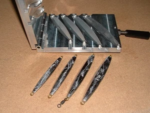 Saltwater D Jig mold 5,6,8,10oz CNC Aluminum Diamond - Picture 1 of 3