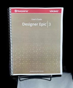 Husqvarna Viking Designer Epic 3 Manual: User's Guide, 170 Pages, Full Color - Picture 1 of 4