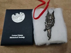 Sociedad Histórica de los Estados Unidos Plata Esterlina 1987 Ángel Ornamento De Matteo  - Imagen 1 de 4