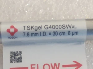 Tosoh PN: 0008542 TSKgel G4000SWXL 7,8mm I.D. x 30 cm, 8 μm HPLC Säule - Bild 1 von 10