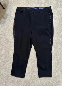 NEW Talbots Flawless High Rise Straight Ankle Black Jeans Ltd Edition 22WP  NWT - Picture 1 of 8