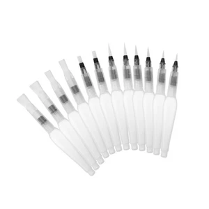 Plumas de pincel de acuarela Prasacco de 12 piezas - recargables, suaves, amigables para principiantes... - Imagen 1 de 8