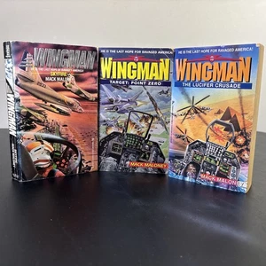 3 Wingman Novels by Mack Maloney Epic Military Pilot Cockpit Cover - Imagen 1 de 6