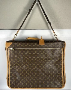 Louis Vuitton Folding Monogram Garment Bag with Shoulder Strap Travel Luggage - Picture 1 of 24