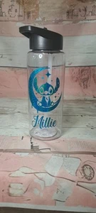 Personalisierte Stich inspiriert Flip Strohhalm Wasserflasche Schule Geburtstag Weihnachten #1  - Bild 1 von 1