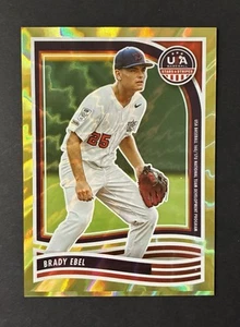Panini Stars and Stripes 2024 - (Brady Ebel) Gold Lightning 1/10) #142 (LSU) - Photo 1/3