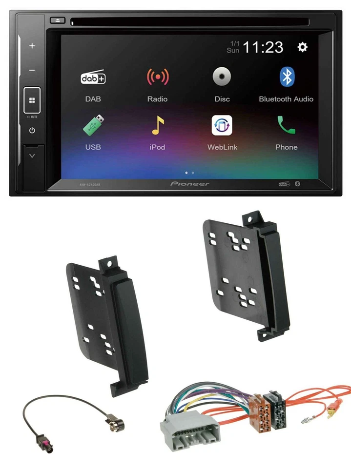Pioneer Bluetooth MP3 USB 2DIN DAB DVD Autoradio für Dodge Durango Jeep Grand Ch - Bild 1 von 4