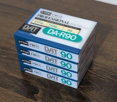 Lote de 4 Cinta DAT TDK Pro 90 Minutos DA-R90 Sellada Nueva Foto 1 de 3