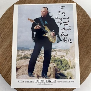 Foto promocional de prensa firmada real autografiada de Dick Dale 8x10 - Imagen 1 de 3