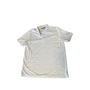 Herren Poloshirt Travis Mathew weiß gestreift Kurzarm XL Made in Peru - Bild 1 von 7