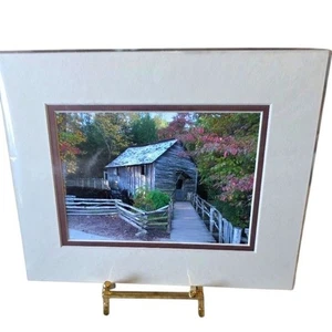 Cable Mill In The Great Smoky Mountains National Park Cades Cove Matted Photo - Picture 1 of 3