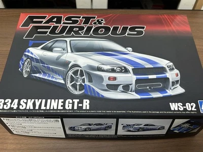 Movie Mecha 1/24 The Fast and Furious R34 Skyline GT-R WS-02 model kit - Image 1 of 4