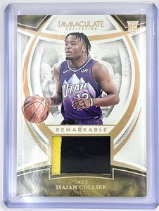 2024-25 Panini Immaculate Isaiah Collier 2-Color Rookie Patch 06/10 Jazz - Bild 1 von 2