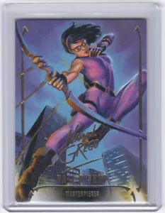 2024 Marvel Masterpieces Nahuel Grego Gold Signature #18 Kate Bishop - Bild 1 von 2