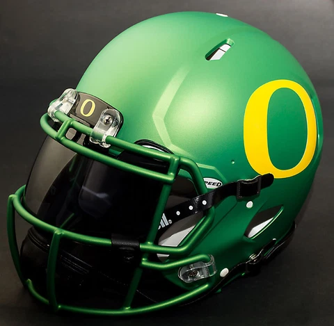 OREGON DUCKS NCAA Authentic GAMEDAY Football Helmet w/ OAKLEY Eye Shield Cover