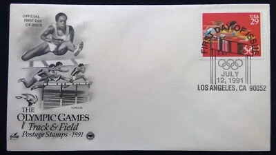 Scott 2557 FDC Womens Hurdles 1992 Summer Olympics Barcelona Art Craft PCS - Image 1 of 3