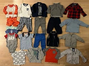 Kleidungspaket Junge 86 cm 12-18 Monate Zara, Uniqlo, H&M, Carters - Top Zustand - Bild 1 von 4
