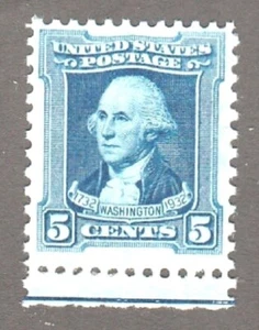 Scott#710 MNH OG 1932 Blue 5c Washington at Age 53 Bicentennial Stamp - Picture 1 of 2