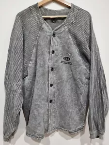 No Limits Athletics Denim Shirt Stone Wash Grey Mens Medium USA Made Vintage 80s - Picture 1 of 6