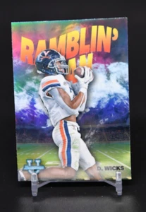 Dontayvion Wicks 2022 Bowman University Chrome Ramblin Man #RM-11 Virginia RC - Picture 1 of 2