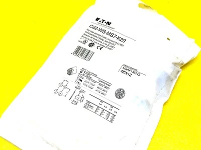 EATON C22-WS-MS7-K20 KEY OPERATED ACTUATOR 2-POS MOMENT 2-NO AC/DC 24/110/230 V - Image 1 of 4