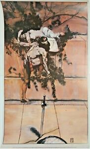 Vintage Jeff Jones Sleep (1979) Fantasy Art  POSTER 24"x36"- Rolled (ART-05)