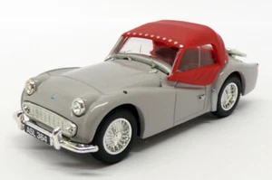 Vanguards 1/43 Scale VA04702 - Triumph TR3A - Silverstone Grey/Red - Picture 1 of 5