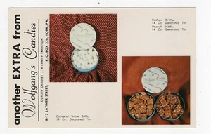 YORK PA D.E. POSTAL WOLFGANG CANDY CO. LATIMER STREET ANUNCIO ALREDEDOR DE 1960 - Imagen 1 de 2