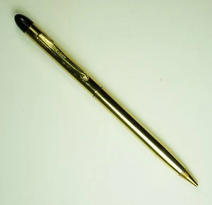 WEAREVER lápiz mecánico vintage metal dorado con publicidad: ESTUCHE JJ - Imagen 1 de 4