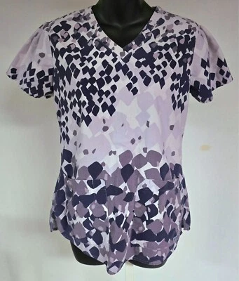 Greys Anatomy Womens Scub Top sz Small Cotton Rayon Blend Style # 41386 - Image 1 of 4