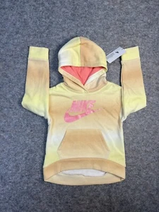 NIKE Girls Hoodie Yellow, Orange, Pink Size 6X 6-7 YRS - Picture 1 of 10