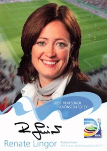Renate Lingor UH DFB Nationalspielerin original sign Autogrammkarte AK 1656 A - Picture 1 of 1