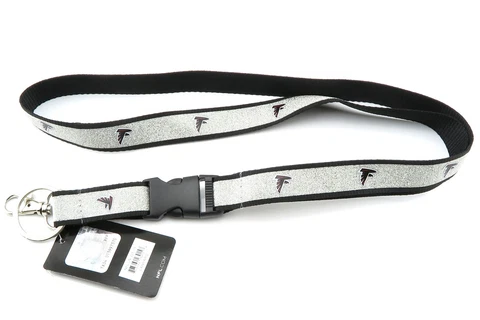ATLANTA FALCONS NFL Football Official Licensed Sparkle Lanyard Key Chain Cover