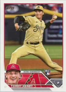 2023 Topps Serie 2 #336 Tommy Henry Rookie RC Arizona Diamondbacks - Bild 1 von 2