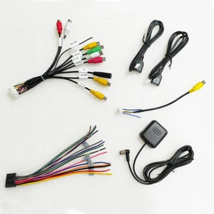 Car Stereo GPS CD Radio Power RCA USB CAM in Cable Wire Harness Adapter 16pin - Foto 1 di 9