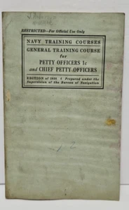 Marine Trainingskurse Petty Officers Chief Instruction Book Ausgabe von 1938 - Bild 1 von 8