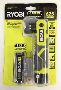Ryobi FVL54K USB Lithium LED Pivoting LASER Flashlight Kit - Picture 1 of 6
