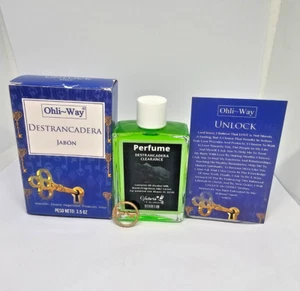 DESTRANCADERA JABON Y PERFUME / UNLOCKER ABRE TUS CAMINOS LIBERA MALAS ENERGIAS - Picture 1 of 3