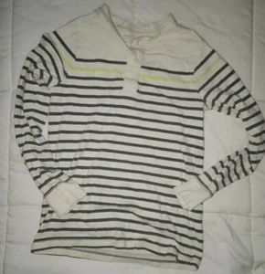 Camicia Henley ragazzo gatto e jack manica lunga a righe taglia 10 - Foto 1 di 5